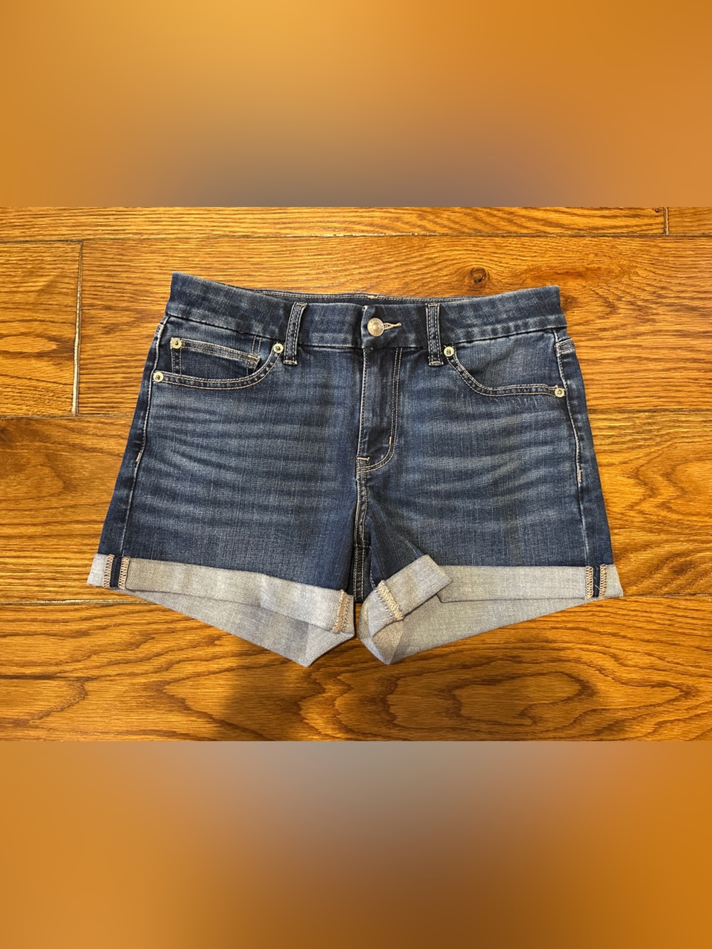 American Eagle Dark Blue Denim Shorts